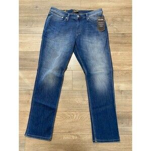 DU/ER Duer Jeans L2X Relaxed Taper Men's 36x32 Blue Denim Performance Stretch